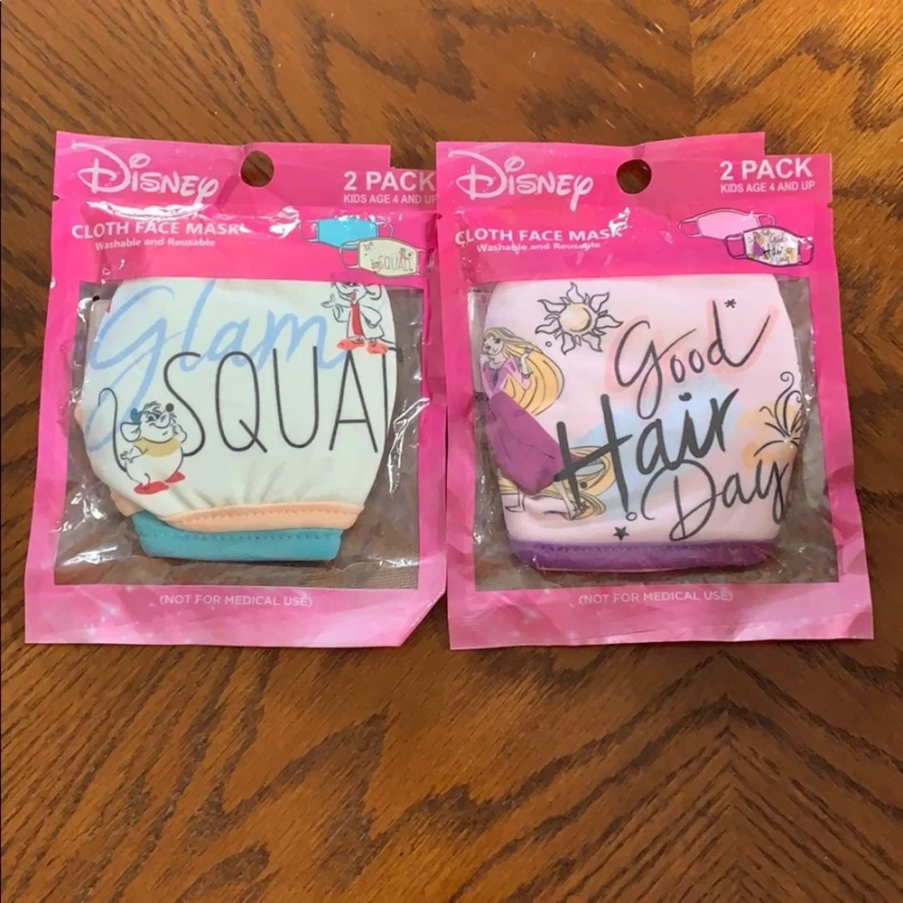 Tangled Rupunzel and Cinderella Face Masks